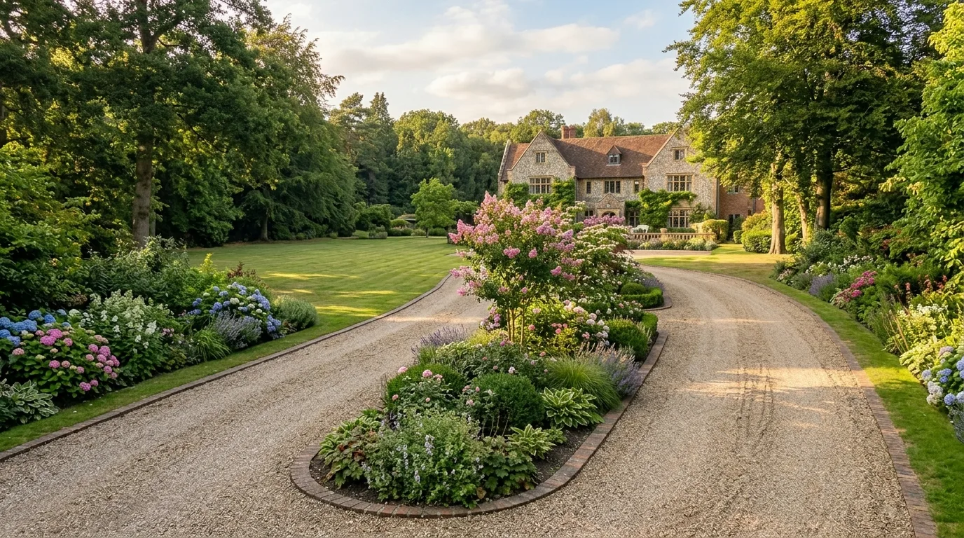 Curved Planting Beds
